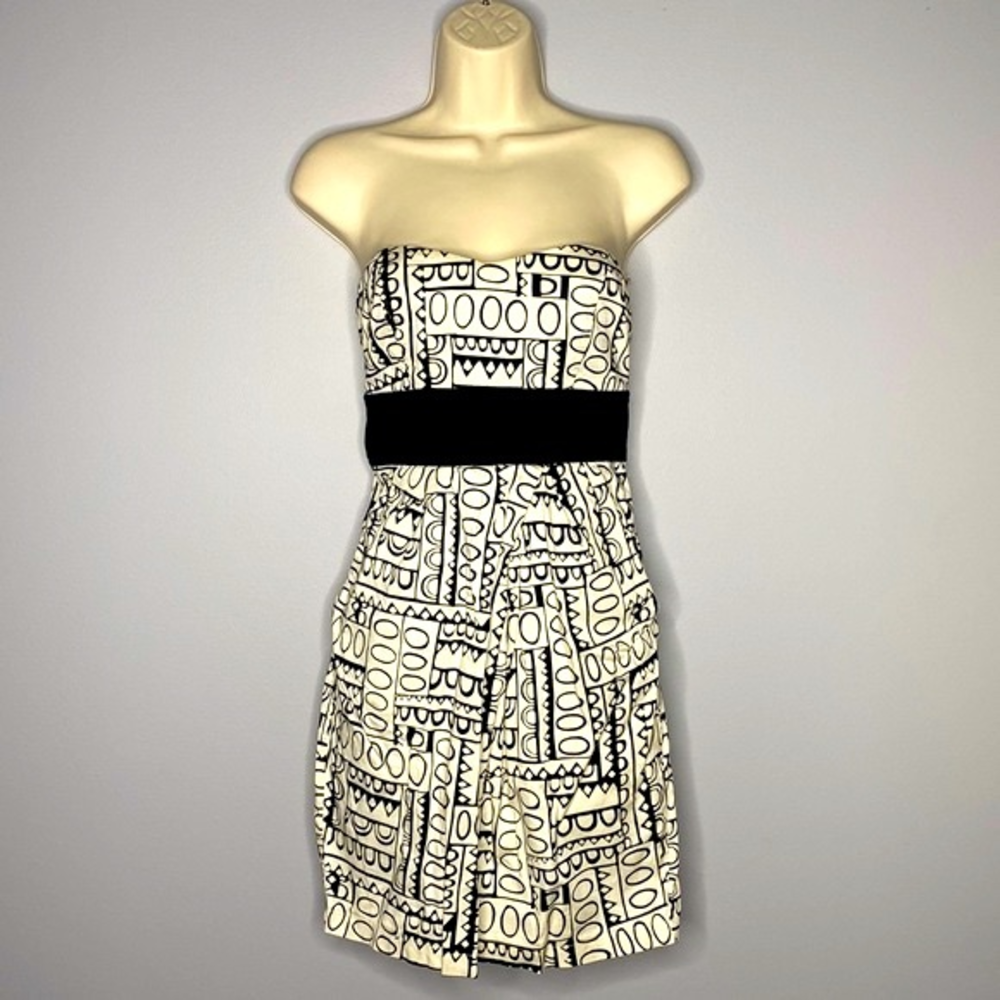 Trixxi Juniors Print Poplin Tube Dress